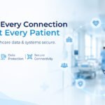 Healthcare hospital firewall protecting patient data and medical systems